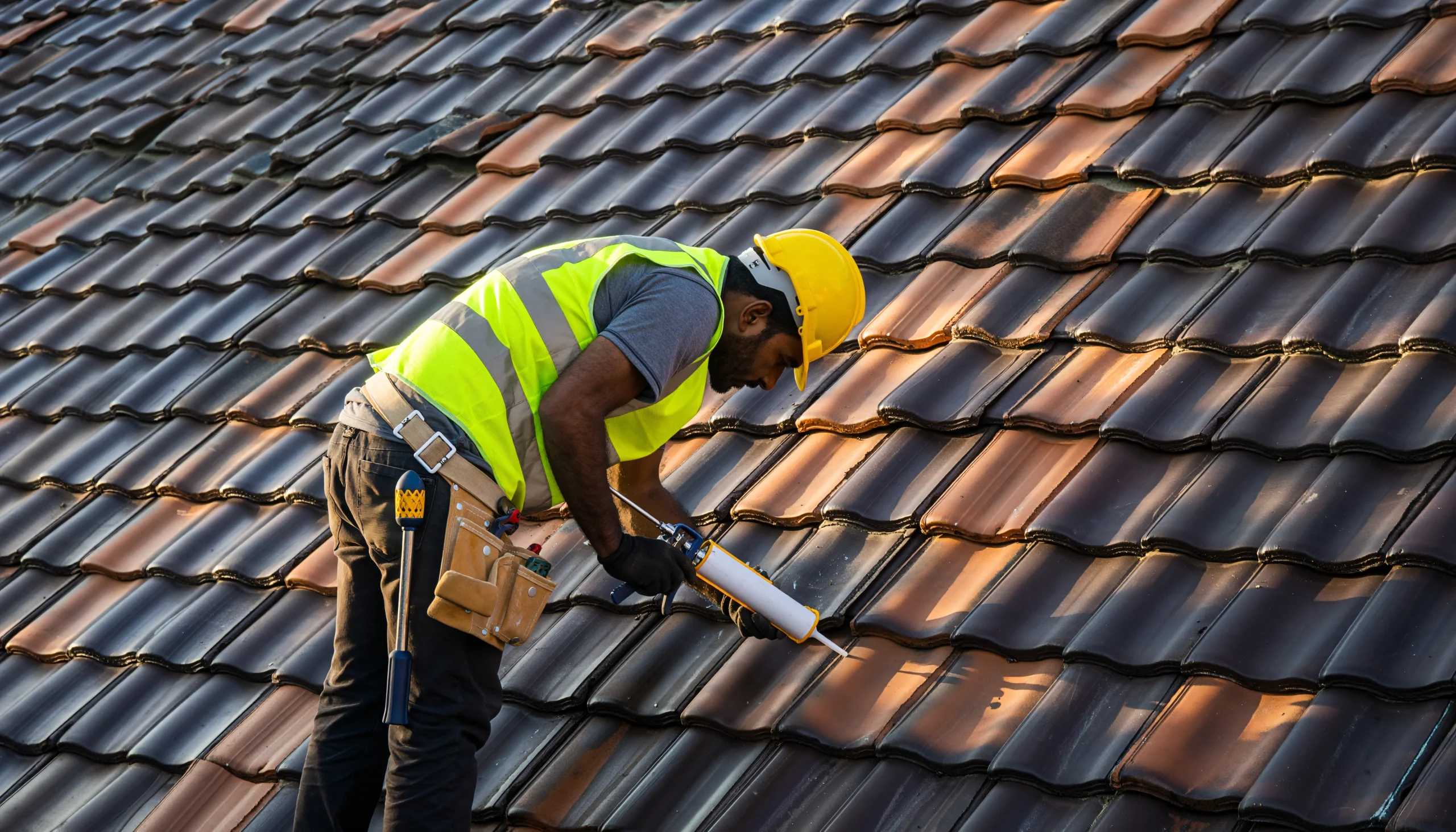 Slate roof repairs by roofers in Dundee